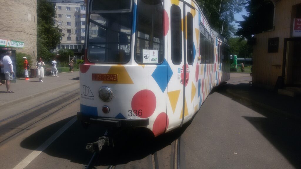 Un tranvía pintado de Iași